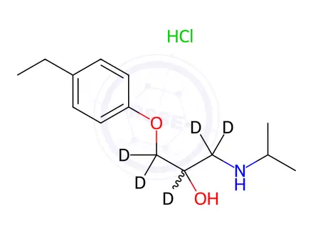 Chemical structure of Des[4-(2-cyclopropylmethoxy)] Betaxolol-d5 Hydrochloride