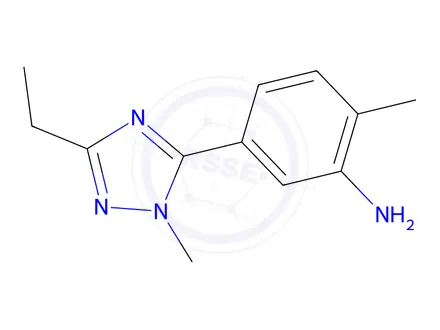Chemical structure of 5-(3-Ethyl-1-methyl-1h-1,2,4-triazol-5-yl)-2-methylaniline