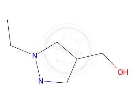 Chemical structure of 4-Pyrazolidinemethanol, 1,2-diethyl-