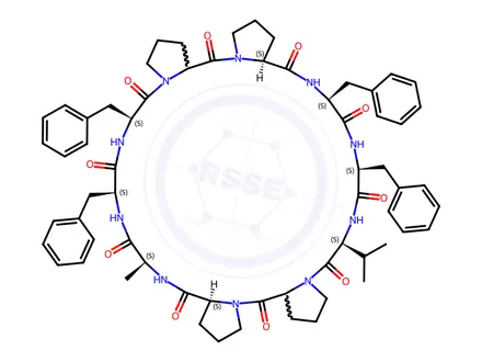 Chemical structure of Antamanide