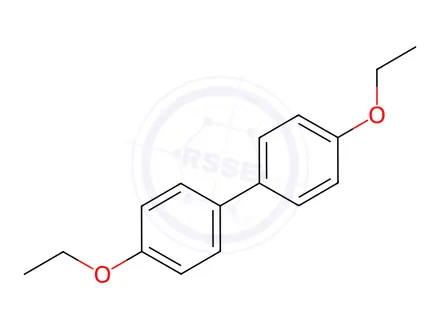Chemical structure of 4,4'-Diethoxybiphenyl