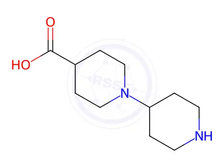 Chemical structure of 1,4'-Bipiperidine-4-carboxylic acid dihydrochloride