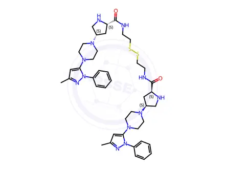 Chemical structure of Teneligliptin Impurity 117