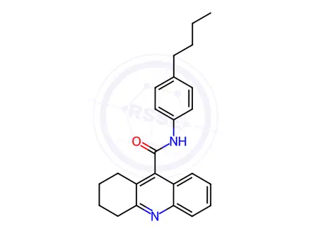 Chemical structure of N-(4-Butylphenyl)-1,2,3,4-tetrahydroacridine-9-carboxamide