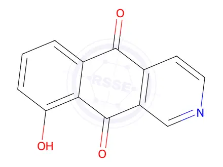 Chemical structure of 9-Hydroxybenzo[g]isoquinoline-5,10-dione