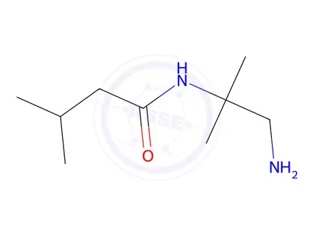Chemical structure of n-(1-Amino-2-methylpropan-2-yl)-3-methylbutanamide