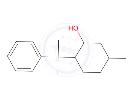 Chemical structure of 5-Methyl-2-(2-phenylpropan-2-yl)cyclohexan-1-ol