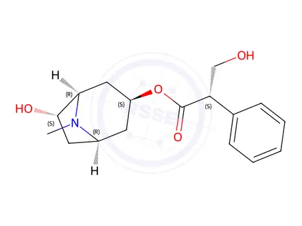 Chemical structure of (±)-Anisodamine