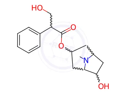 Chemical structure of rac-Anisodamine