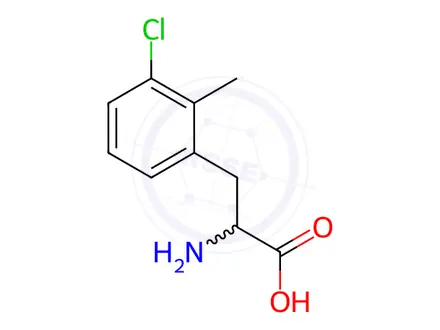 Chemical structure of Phenylalanine, 3-chloro-2-methyl-