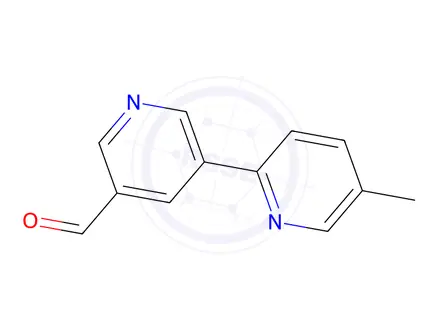 Chemical structure of 5-Methyl-[2,3'-bipyridine]-5'-carbaldehyde
