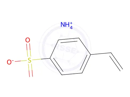 Chemical structure of Benzenesulfonic acid, 4-ethenyl-, ammonium salt (1:1)