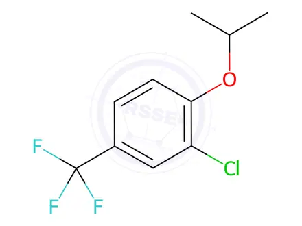 Chemical structure of Benzene, 2-chloro-1-(1-methylethoxy)-4-(trifluoromethyl)-