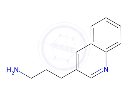 Chemical structure of 3-(Quinolin-3-yl)propan-1-amine