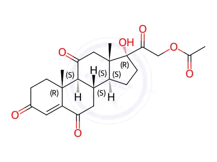 Chemical structure of Hydrocortisone Impurity 142