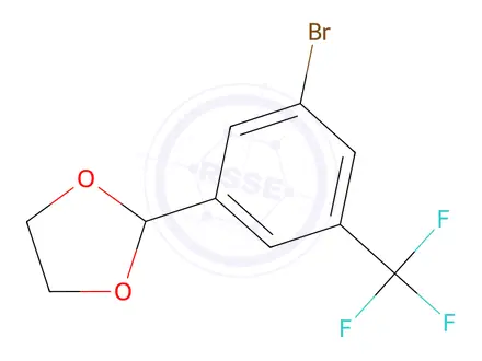 Chemical structure of 2-(3-Bromo-5-trifluoromethylphenyl)[1,3]dioxolane