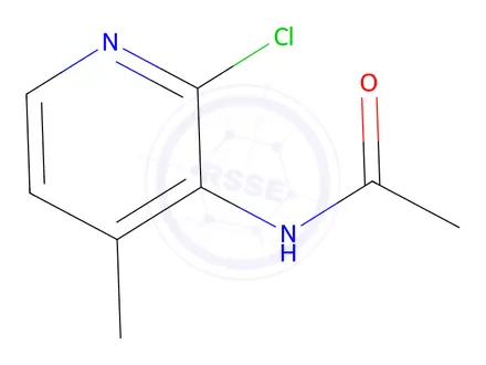 Chemical structure of N-(2-Chloro-4-methyl-3-pyridyl)acetamide