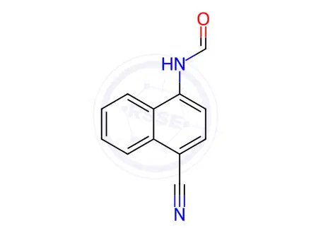 Chemical structure of N-(4-Cyanonaphthalen-1-yl)formamide