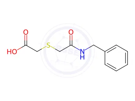 Chemical structure of 2-{[2-(benzylamino)-2-oxoethyl]sulfanyl}acetic acid