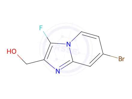 Chemical structure of (7-Bromo-3-fluoroimidazo[1,2-a]pyridin-2-yl)methanol