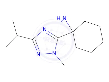 Chemical structure of 1-(3-Isopropyl-1-methyl-1h-1,2,4-triazol-5-yl)cyclohexan-1-amine