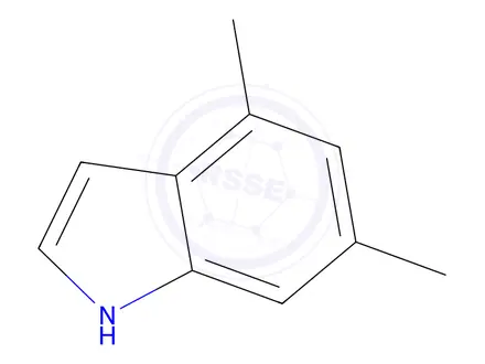Chemical structure of 4,6-dimethyl-1H-indole