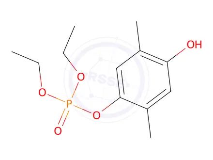 Chemical structure of Diethyl (4-hydroxy-2,5-dimethylphenyl) phosphate