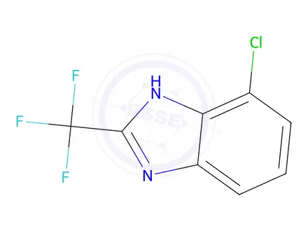 Chemical structure of 7-Chloro-2-(trifluoromethyl)-1H-benzo[d]imidazole