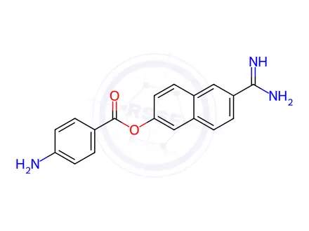 Chemical structure of Nafamostat Impurity 23