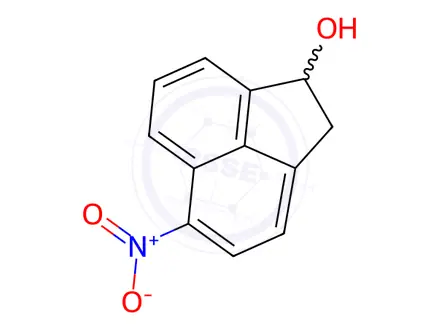 Chemical structure of 1-Acenaphthenol, 5-nitro-