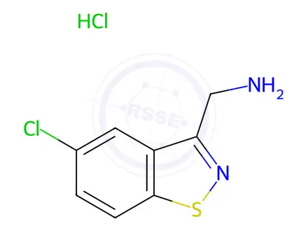Chemical structure of (5-Chlorobenzo[d]isothiazol-3-yl)methanamine hydrochloride