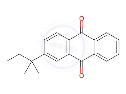 Chemical structure of 2-(1,1-Dimethylpropyl)anthraquinone