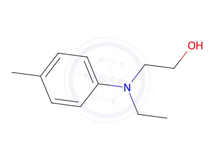 Chemical structure of 2-(N-ethyl-p-toluidino)ethanol