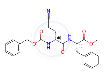 Chemical structure of 4-Cyano-N-[(phenylmethoxy)carbonyl]-L-2-aminobutanoyl-L-phenylalanine Methyl Ester