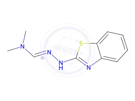 Chemical structure of Methanehydrazonamide, N-2-benzothiazolyl-N,N-dimethyl-(9CI)