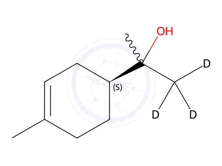 Chemical structure of alpha-Terpineol-d3