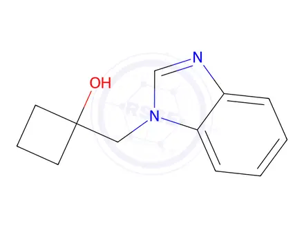 Chemical structure of 1-[(1H-1,3-Benzodiazol-1-yl)methyl]cyclobutan-1-ol