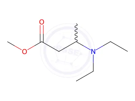 Chemical structure of methyl 3-diethylaminobutyrate