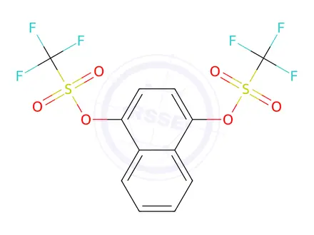 Chemical structure of 1,4-Naphthalenebis(trifluoromethanesulfonate)