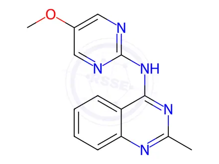 Chemical structure of N-(5-Methoxypyrimidin-2-yl)-2-methylquinazolin-4-amine