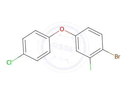 Chemical structure of 1-Bromo-2-chloro-4-(4-chlorophenoxy)benzene