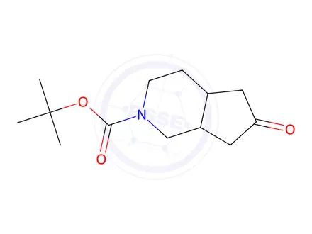 Chemical structure of tert-Butyl 6-oxooctahydro-2H-cyclopenta[c]pyridine-2-carboxylate
