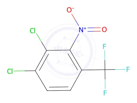Chemical structure of BENZENE, 1,2-DICHLORO-3-NITRO-4-(TRIFLUOROMETHYL)-