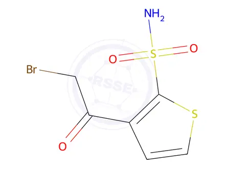 Chemical structure of 3-Bromoacetyl-2-thiophenesulfonamide