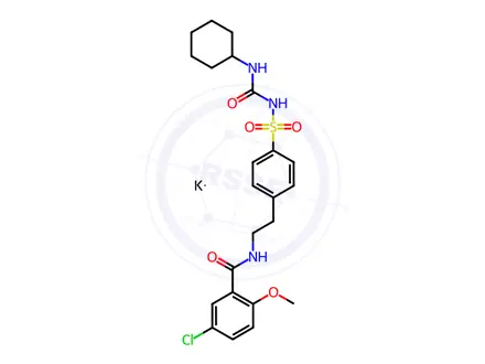 Chemical structure of Glyburide (Potassium Salt)