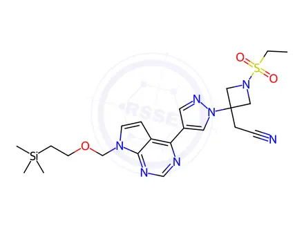 Chemical structure of Baricitinib Sulfonyl Impurity