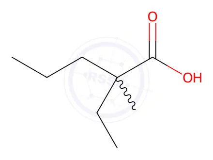 Chemical structure of Valproic Acid EP Impurity K (Valproic Acid USP Related Compound K)