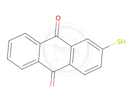 Chemical structure of 2-Mercapto-9,10-anthraquinone