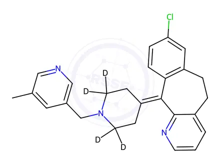 Chemical structure of Rupatadine d4