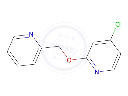 Chemical structure of 4-Chloro-2-(pyridin-2-ylmethoxy)pyridine